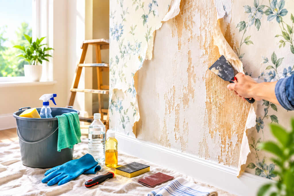 How to Remove Wallpaper Glue