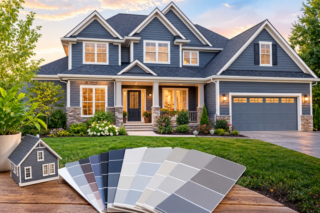 grey exterior house colors